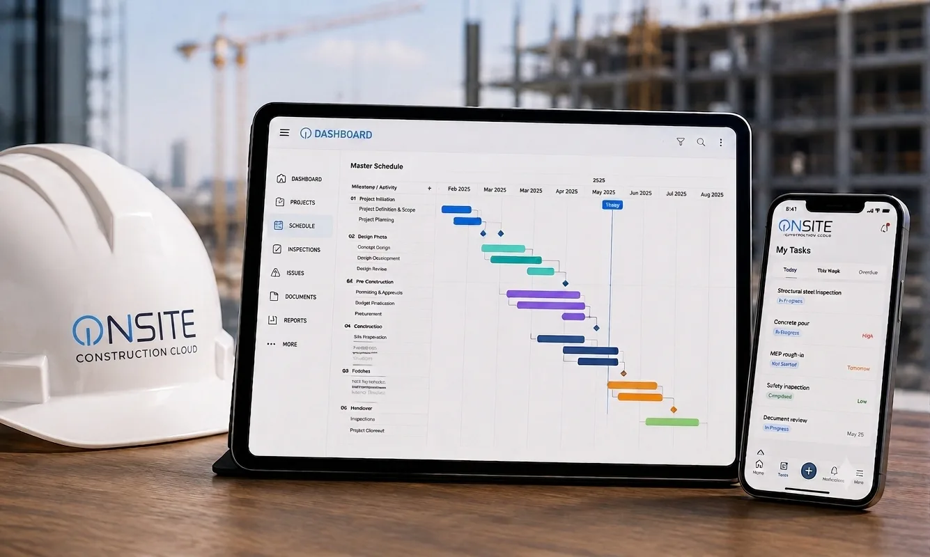 Project scheduling and planning dashboard
