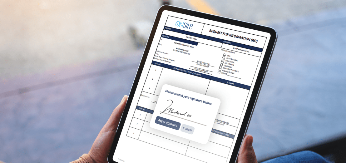 predefined closeout process - construction management software